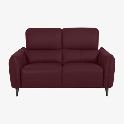 Furniture Village Domicil - Maddox 2 Seater Leather Sofa - NP Ruby