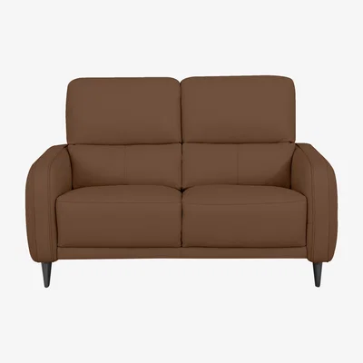 Furniture Village Domicil - Logan 2 Seater Leather Sofa - NP Caramel