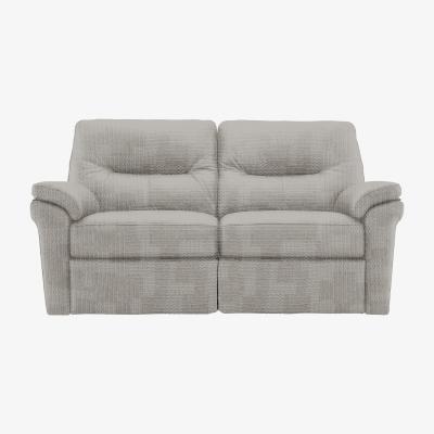 Furniture Village G Plan - Seattle 2 Seater Fabric Power Recliner Sofa with Power Lumbar - Faro Sky