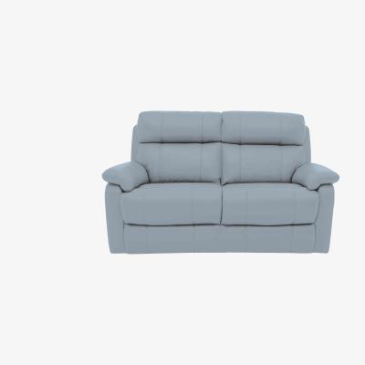 Furniture Village Relax Station Komodo 2 Seater NC Leather Sofa - Pearl Blue