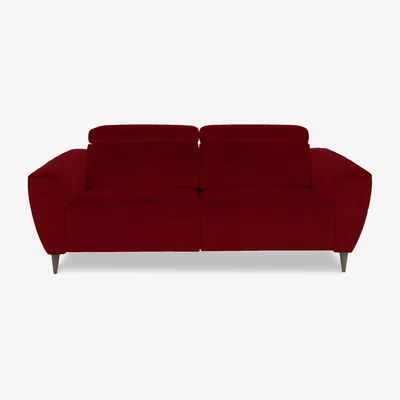 Furniture Village Nicoletti Italia - Milano 2.5 Seater Fabric Sofa - Coupe Rosso