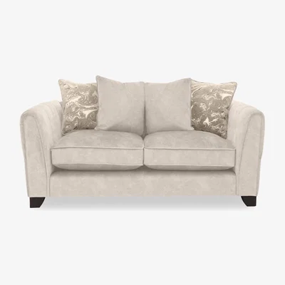 Furniture Village Ariana 2 Seater Fabric Pillow Back Sofa - Cream