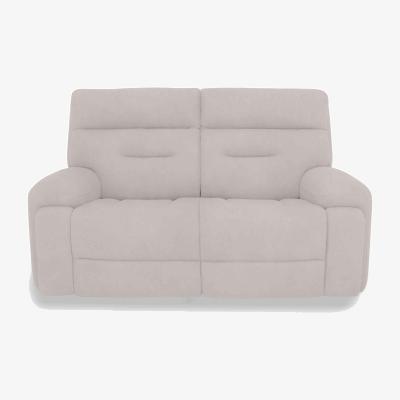 Furniture Village Cinemax 2 Seater Fabric Sofa - Velvet White