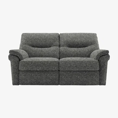 Furniture Village G Plan - Seattle 2 Seater Fabric Power Recliner Sofa with Power Lumbar - Remco Slate