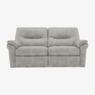 Furniture Village G Plan - Seattle 2.5 Seater Fabric Power Recliner Sofa with Power Lumbar - Faro Sky