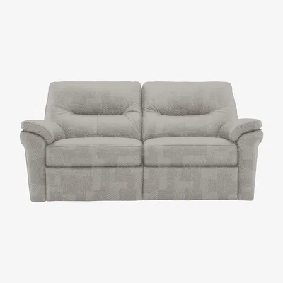 Furniture Village G Plan - Seattle 2.5 Seater Fabric Power Recliner Sofa with Power Lumbar - Faro Sky