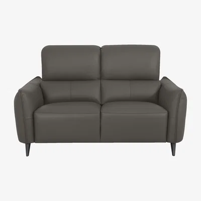 Furniture Village Domicil - Maddox 2 Seater Leather Power Recliner Sofa - NN Elephant Grey