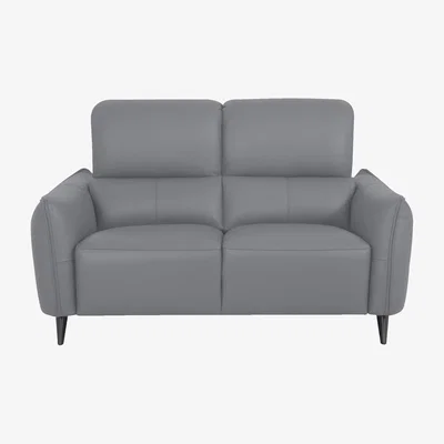 Furniture Village Domicil - Maddox 2 Seater Leather Sofa - NP Paloma Grey