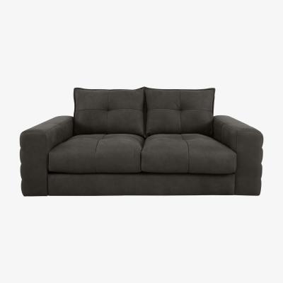 Furniture Village Boutique Brando 2 Seater Leather Sofa - Black