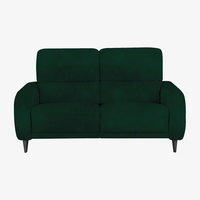 Furniture Village Domicil - Logan 2.5 Seater Fabric Power Recliner Sofa - Emerald Green