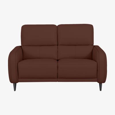 Furniture Village Domicil - Logan 2 Seater Leather Power Recliner Sofa - NN Saddle Brown