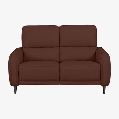 Furniture Village Domicil - Logan 2 Seater Leather Power Recliner Sofa - NN Saddle Brown