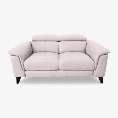 Furniture Village Wade 2 Seater BV Leather Sofa - Frost