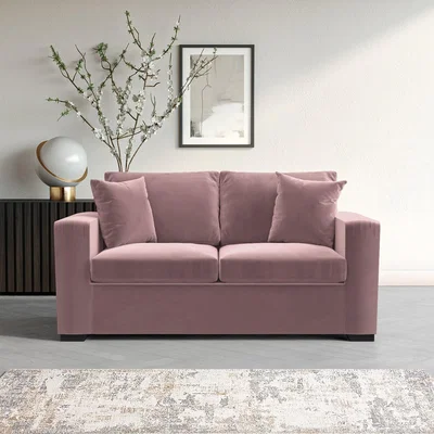 Furniture123 Purple 2 Seater Sofa Bed - Layton