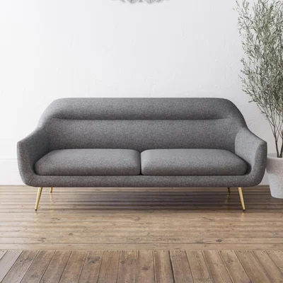 Furniture123 Grey Woven Two Seater Sofa - Kiko