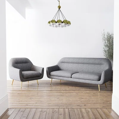 Furniture123 2 Seater Sofa and Armchair Set - Kiko