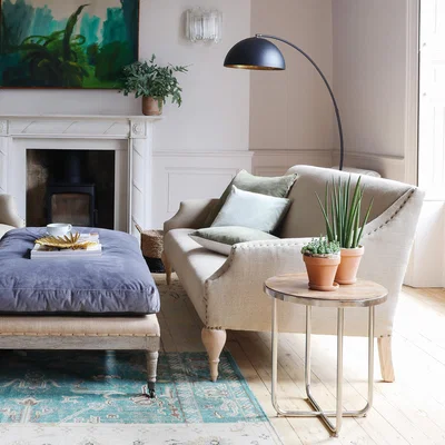 Graham & Green Renée Natural Linen Two and a Half Seater Sofa