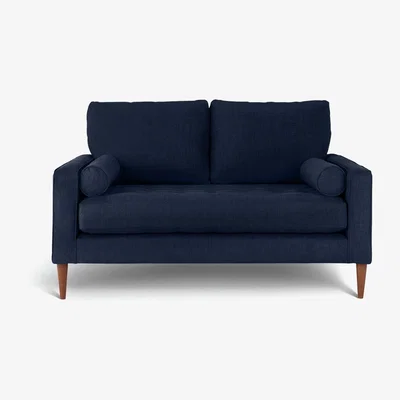 Habitat Habitat Hudson 2 Seater Velvet Sofa - Blue