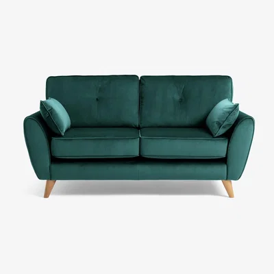 Habitat Habitat Iris Fabric 2 Seater Sofa - Teal