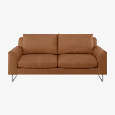 Habitat Habitat Lyle 2 Seater Leather Sofa - Tan