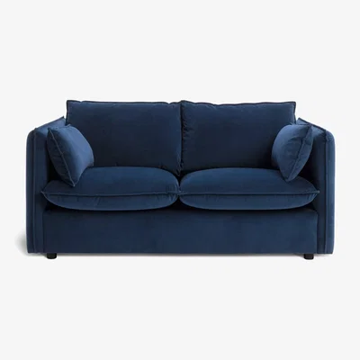 Habitat Habitat Willow Velvet 2 Seater Sofa - Navy