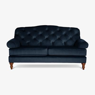 Habitat Habitat Valerie 2 Seater Velvet Sofa - Ink Indigo