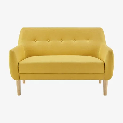 Habitat Habitat Finney Fabric 2 Seater Sofa - Mustard