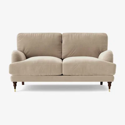 Habitat Swoon Charlbury Velvet 2 Seater Sofa - Taupe