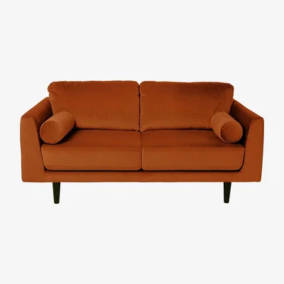 Habitat Habitat Jacob Fabric 2 Seater Sofa - Orange