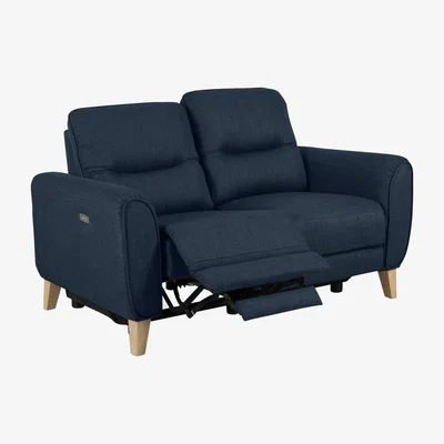 Habitat Habitat Tommy 2 Seater Fabric Recliner Sofa - Navy
