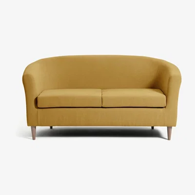 Habitat Habitat 2 Seater Fabric Tub Sofa - Mustard
