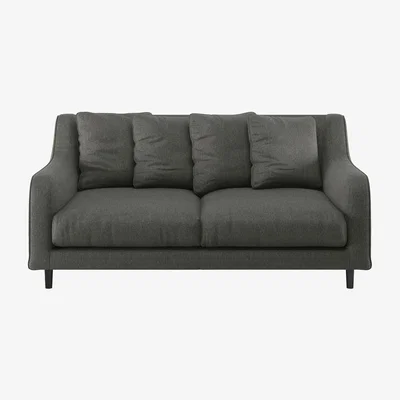Habitat Habitat Swift 2 Seater Fabric Sofa - Charcoal