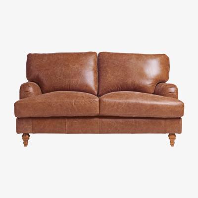 Habitat Habitat Livingston 2 Seater Leather Sofa - Tan
