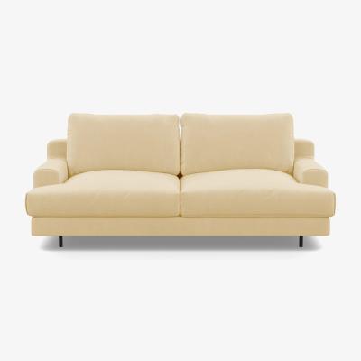 Heal's Heal's Orso 2 Seater Sofa Broad Weave Tin Black Feet - Heal's UK Furniture