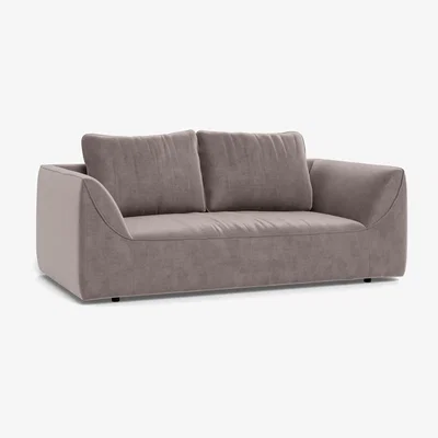 Heal's Heal's Morven 2 Seater Sofa Smart Luxe Velvet Mushroom