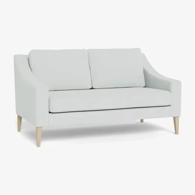 Heal's Heal's Richmond 2 Seater Sofa Textured Boucle Indigo Black Feet - Heal's UK Furniture