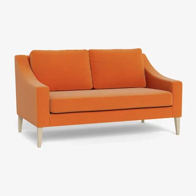 Heal's Heal's Richmond 2 Seater Sofa Tejo Recycled Zinnia Black Feet
