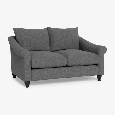 Heal's Heal's Devon 2 Seater Tejo Recycled Noir Natural Ash Feet - Heal's UK Furniture