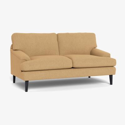 Heal's Heal's Stanton 2 Seater Sofa Smart Linen Mix Sand Black Feet
