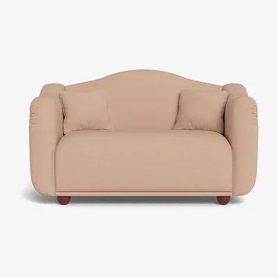 Heal's Heal's Tetbury 2 Seater Sofa Capelo Linen-Cotton Rosedale Walnut Stained Feet