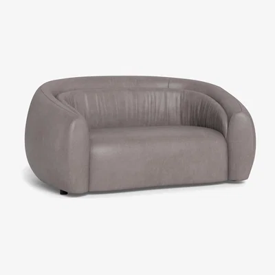 Heal's Heal's Flora 2 Seater Sofa Daino Leather Elephant