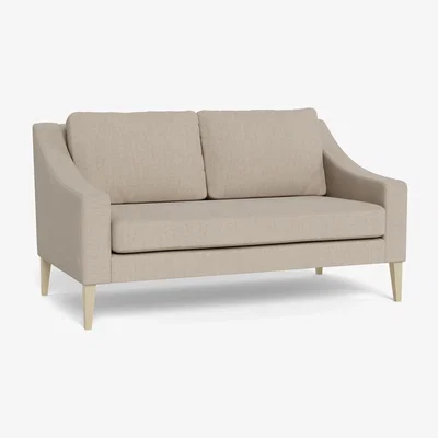 Heal's Heal's Richmond 2 Seater Sofa Broad Weave Putty Black