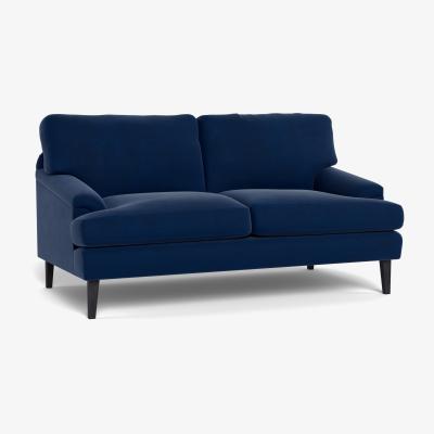 Heal's Heal's Stanton 2 Seater Sofa Velvet Midnight Natural Feet