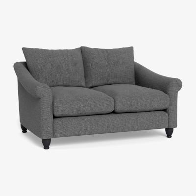 Heal's Heal's Devon 2 Seater Tejo Recycled Noir Dark Brown Stain Beech Feet - Heal's UK Furniture