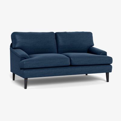 Heal's Heal's Stanton 2 Seater Sofa Capelo Linen-Cotton Inkspot Black Feet