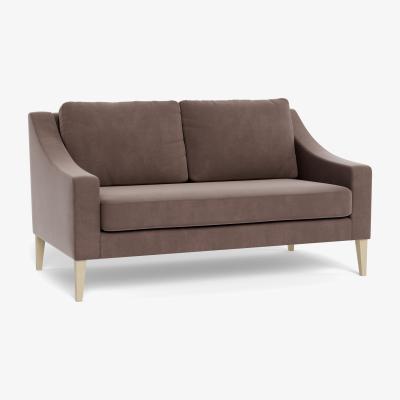 Heal's Heal's Richmond 2 Seater Sofa Smart Velvet Mouse Natural Feet - Heal's UK Furniture