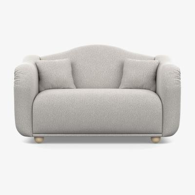 Heal's Heal's Tetbury 2 Seater Sofa Chunky Boucle Ecru Natural Beech Feet