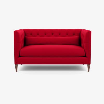 Heal's Heal's Balmoral 2 Seater Sofa Melton Wool Red Oxide Walnu - Heal's UK Furniture
