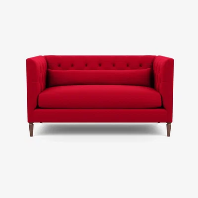 Heal's Heal's Balmoral 2 Seater Sofa Melton Wool Red Oxide Walnu - Heal's UK Furniture