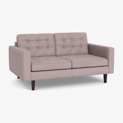Heal's Heal's Hepburn 2 Seater Siena Cotton Dusky Pink Wenge - Heal's UK Furniture